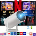 Smart projector with Android 11 system, Wi-Fi 6/Bluetooth 5.2, suitable for movie streaming and enhanced gaming experience