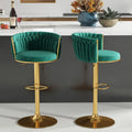 27″ Counter Stools with Upholstered Backrest