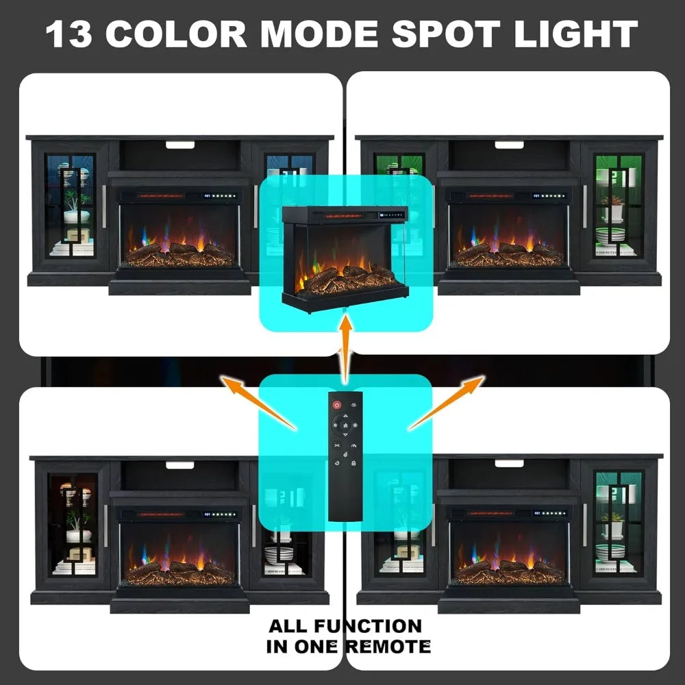 Modern Media Entertainment Center Console Table for TVs up to 65 Inch
