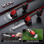 2-in-1 20V Pole Mini Hedge Trimmer & Grass Shear, 13ft Reach