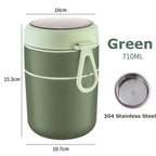 530ml/710ml Food Thermal Jar Insulated Soup Cup Thermos Containers Stainless Steel
