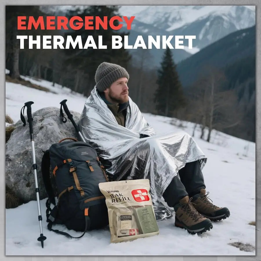 First Aid Kits Refill Supplies with Tourniquet, Emergency Trauma Bandage, Non Vented Chest Seal