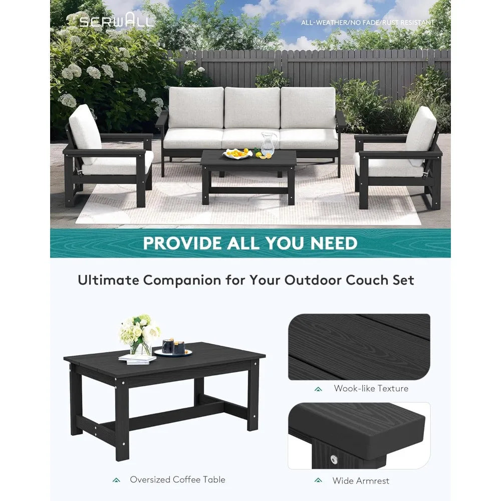 6-Piece Sectional Outdoor Furniture Set, All Weather