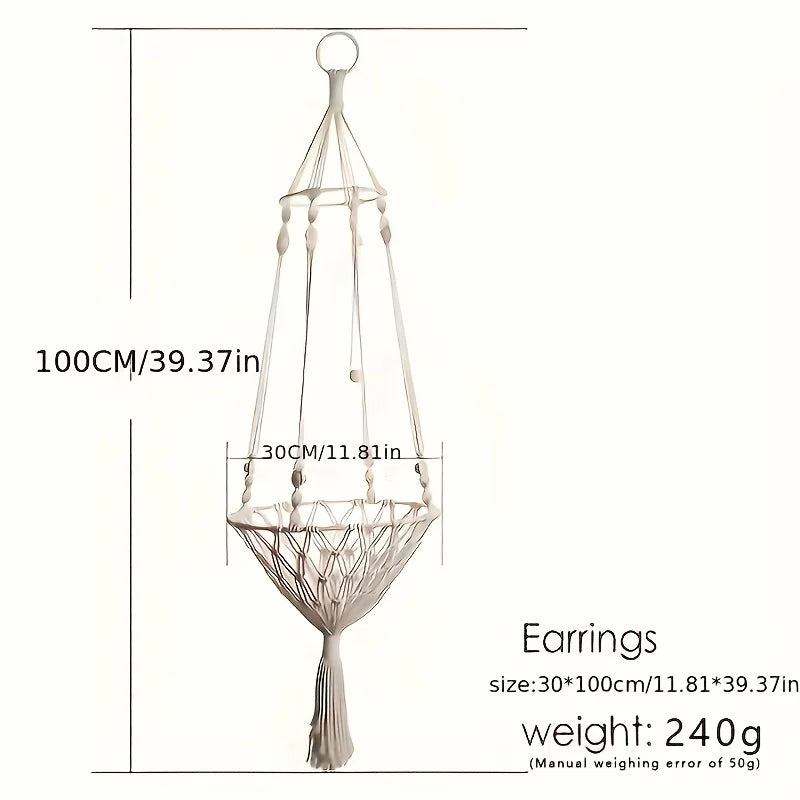 Extra Large Hand-woven Cotton Rope Cat Hammock 40cm/15.75in