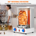 Shawarma Grill Machine13 lbs Chicken Shawarma Cooker Gas Vertical Broiler Gyro Rotisserie Oven Doner Kebab for Home