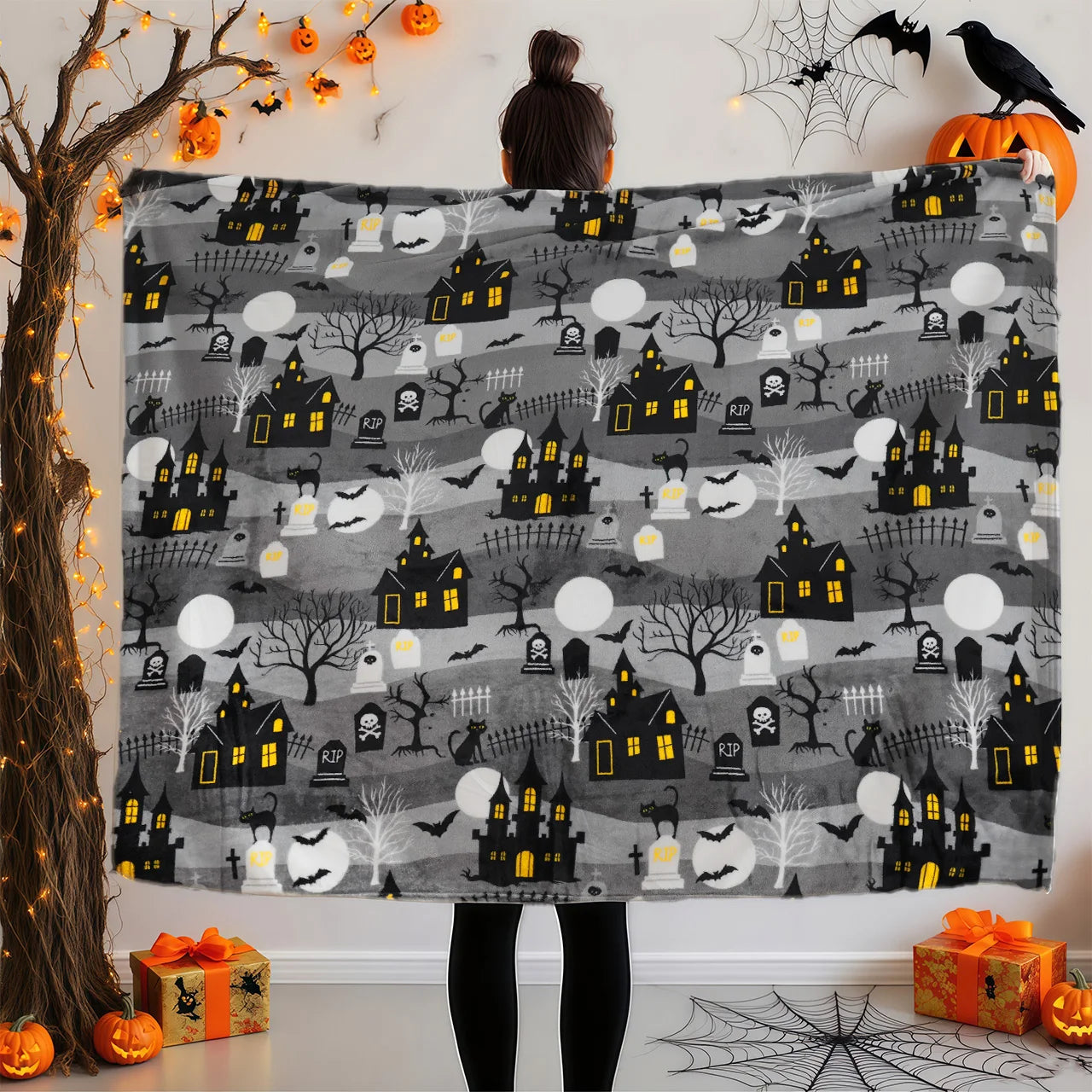 1Pc Fleece Blanket for All Seasons
