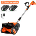 Electric Snow Shovel 900W Brushed Motor 20V Cordless Snow Blower 2*4000mAh Rechargeable Battery Powered Handheld Snow Thrower